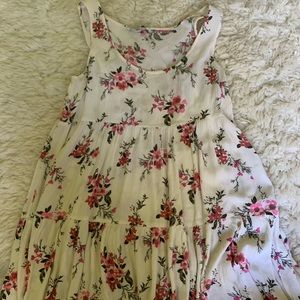 White floral dress